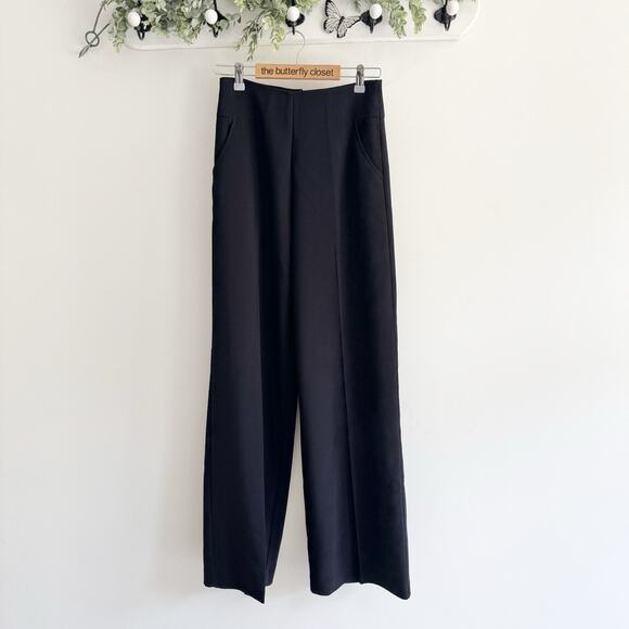 New Worthington High Rise Black Wide Leg Trouser Size 2 DG - Picture 1 of 5